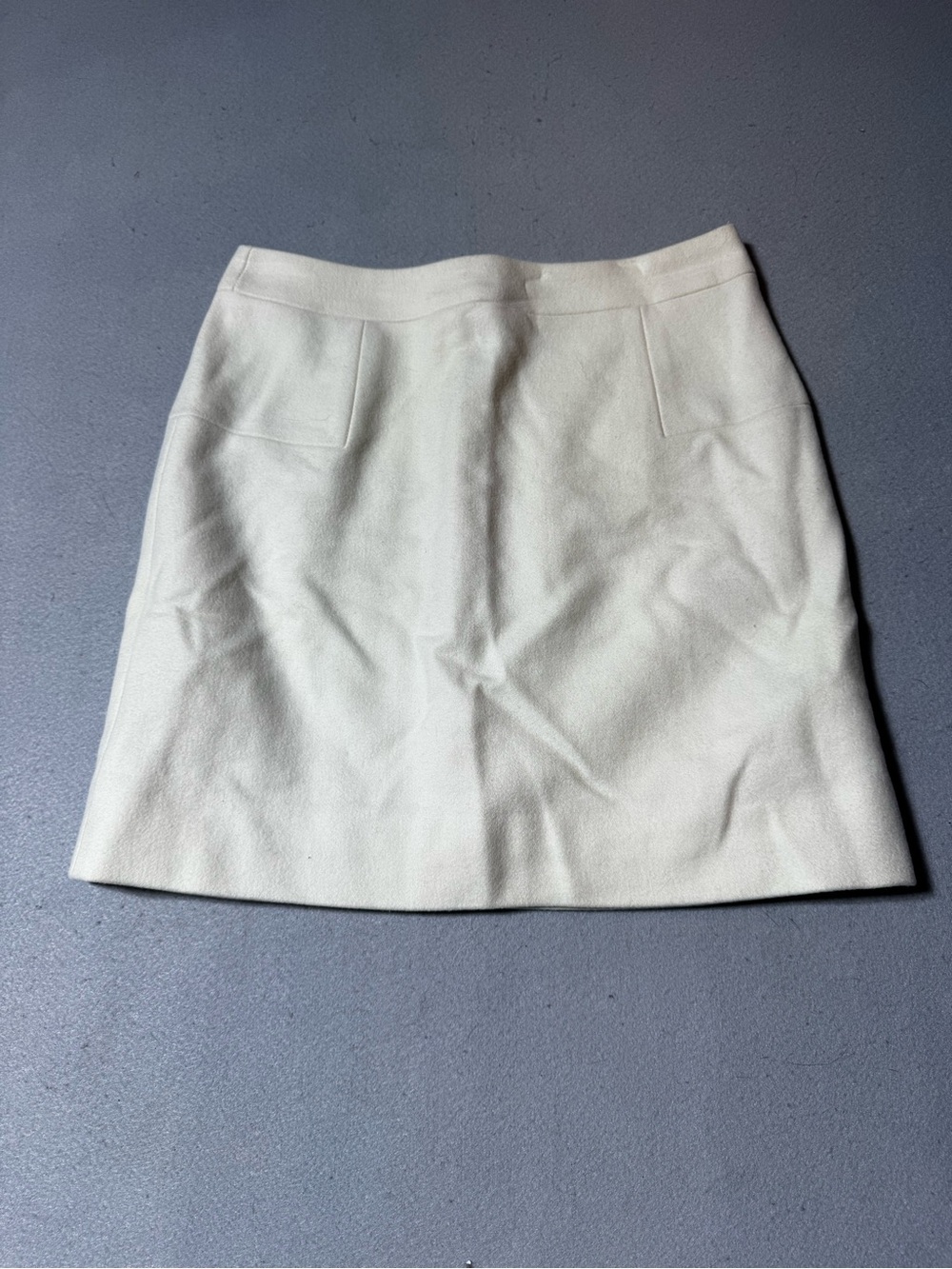 J. Crew Cream Mini A-Line Wool Skirt Size 2